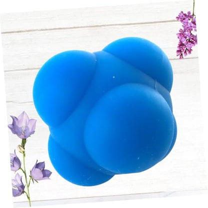POPETPOP Hexagonal Silicone Agility Reaction Ball with Six-Sided Bounce Design for Reflex Training and Coordination Workout Speed and Direction Change Trainer for Men and Women