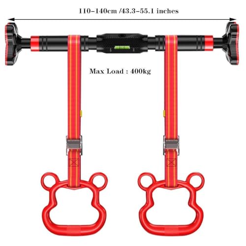 Adjustable Doorway Pull-Up Bar, Portable Chin Up Bar, Multi-Function Upper Body Exercise Bar, No-Screw Installation,for Home Office Fitness