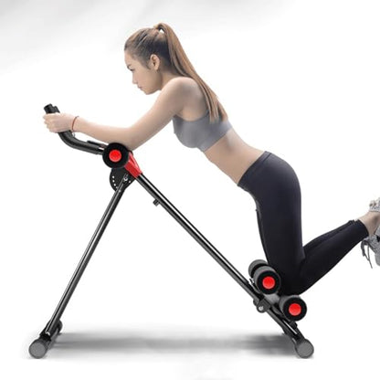 Abdominal Roller,Adjustable Ab Workout Equipment,Ab Machine Full Body Workout for Home Gym,Strength Training Exercise Equipment,Foldable Waist Trainer Suitable for Beginner Speed Up Core