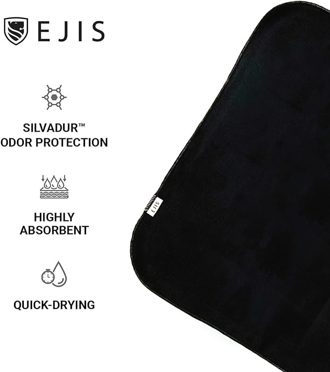 Ejis Men's Sweat Rags - Sweat Absorbing Handkerchiefs, 12x12, 10 Pack