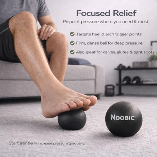 Plantar Fasciitis Night Splint, Foot Roller & Lacrosse Ball for Tension Relief, Foot Pain Relief Heel Spur, Arch Pain, Achilles Tendonitis, Comfortable and Gentle Foot Brace Men and Women (L)