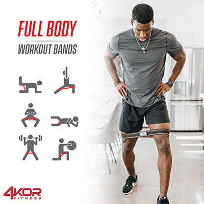 Resistance Loop Band Set, Perfect for Crossfit, Yoga, Physical Therapy, and Booty Building