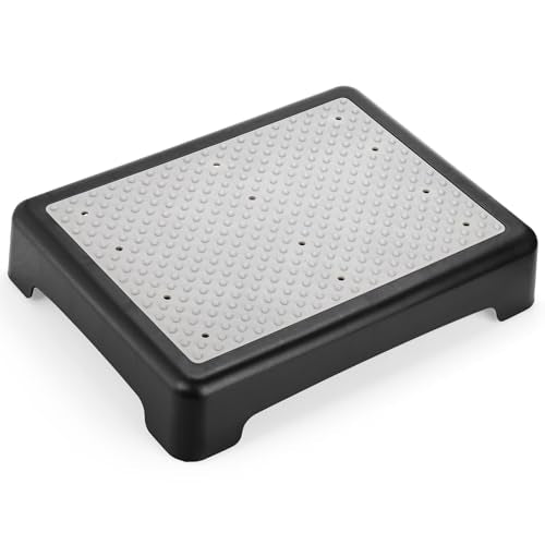 Lawei One Step Stool for Adults and Elderly, Non-Slip Mobility Stepping Stools, Safety High Rise Stairs, Portable Platform Step Standing Supports for Cars, Bed, Door, Stair, Bathroom, Indoor/Outdoor