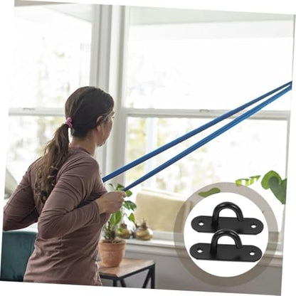 Toddmomy 5pcs Heavy Duty Wall Mount Exercise Anchors Space-saving Band Hooks Ceiling Mount Anchors Yoga Straps Home Gym Accessories