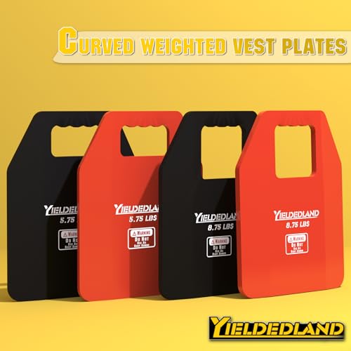 Curved Weight Vest Plates, 5.75/8.75lbs Pairs, Weighted Vest Men Woman, Strength and Endurance Training, Fitness Workouts, Running, Walking - color: Black, size: 5.75LB Plate