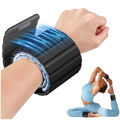 BECOJADDE Wrist Weights Ankle Weight for Women 1 Pair (1.1 lb/2.2 lb Each) - color: Black Gray, size: 4.4 Lb Pair (2.2 Lb Each)