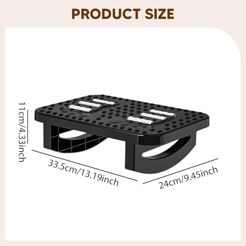 Foot Rest Under Desk Foot Stool Ergonomic with Massage Rocker Balance Board for Support