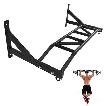 Yes4All Heavy Duty Wall Mounted Pull Up Bar – Multi-Grip Pull Up Bar Ceiling Mount / Ceiling Mount Pullup bar / Chin Up Bar for Home Gym Workout - color: D. Multi-Grip