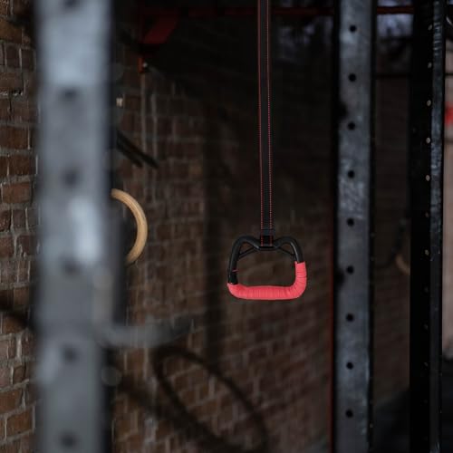 Gymnastic Rings Set with Adjustable Straps, Professional Pull-up Training Device for Home Fitness and Indoor Bodyweight Exercise