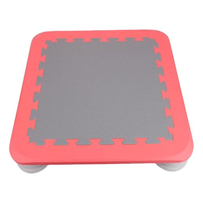 Cryfokt Kids Trampoline, 4.9 x 25.6 x 25.6in Mini Trampoline for Toddler, Indoor Play Equipment with Non Slip Base, Shock Absorbing Jumping Board for Cardio Exercise and Balance
