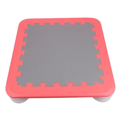 Cryfokt Kids Trampoline, 4.9 x 25.6 x 25.6in Mini Trampoline for Toddler, Indoor Play Equipment with Non Slip Base, Shock Absorbing Jumping Board for Cardio Exercise and Balance