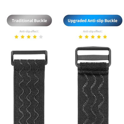 Trilancer Elastic Cinch Straps with Anti-Slip Strips, 32 "x 2" (4 Pack) Multipurpose Hook and Loop Bundling Straps for Hose, Cords, Bike, Luggage, Camping, Yoga Mats - size: 32"(4 pcs)