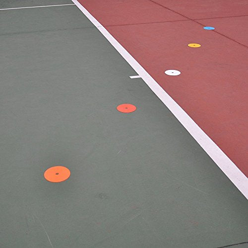 Flat Cones Spot Markers Soccer Basketball Sports Speed Agility Training - color: White