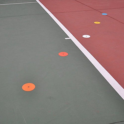 Flat Cones Spot Markers Soccer Basketball Sports Speed Agility Training - color: White
