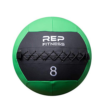 REP Weighted Slam Balls for Home Gym Fitness | 5-30 lb Soft Textured Medicine Ball Sizes | Heavy Sand-Filled Workout Weights for Strength, Core Training, Crossfit, Conditioning & Slam Ball Exercises - style: 8 lbs