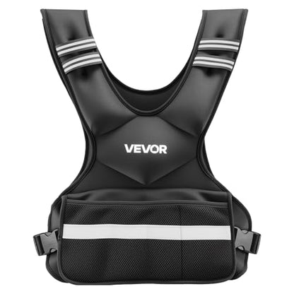 VEVOR Adjustable Weighted Vest, 4-10lbs/20-32lbs/24-40lbs/40lbs Comfortable X-Shape Body Weight Vest Set with 6/8 Weight Packs and Reflective Stripe, for Men Women, Workout Equipment for Strength Training Running Jogging - size: 24-40 lbs