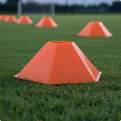 Soccer Training Cone PE Agility Training Cone Portable Athletic Gear - color: White