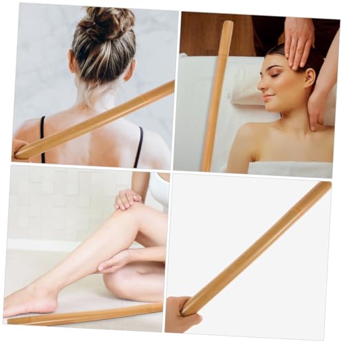 Home Massage Stick Massaging Tool for Deep Tissue Relief Muscle Fatigue Recovery Full Body and Facial Massage Natural Material Fine Texture for Comfort