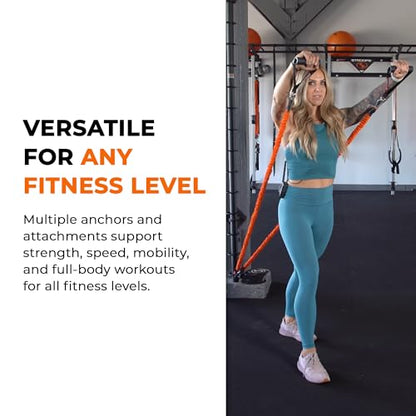 Stroops VITL Slastix Resistance Bands Set, All-in-One Full Body Workout Kit - color: Black, size: Full Kit
