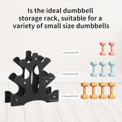 Topyond Dumbbell Rack,3 Tier Dumbbell Weight Rack, A-Frame Dumbbell Weight Rack, Dumbbell Rack Only for Home Gym,Weight Racks For Free,Weight Holder Storage Accessories for Home Gym Exercise(Rack Only, No Dumbbells)