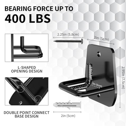 Resistance Band Wall Anchor, Squats Workout Equipment, 3PCS Resistance Band Anchor Mount System, Arm Workout at Home Fitness Equipment, Home Gym Wall Anchor for Strength Training, Physical Therapy