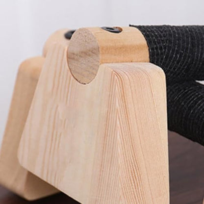 1pair Pull Up Stand Handles Wooden Push Up Bar Beech Wood Calisthenics Exercise Equipment for Home Wood Parallettes Bar for Floor Use