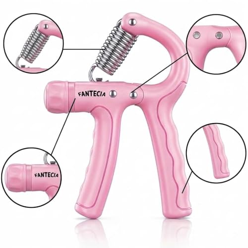 Hand Grip Strengthener for Kids and Youth, Adjustable Resistance Hand Gripper 11-45Lbs, Hand Grips for Strength Training, Stress Relief Grip - color: Pink-2 pack
