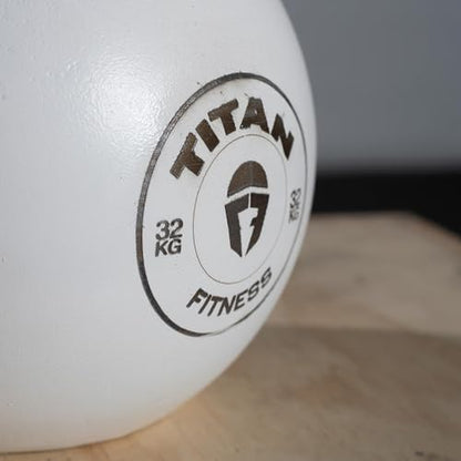 Titan Fitness Competition Kettlebell, Single Piece Casting, KG Markings, Full Body Workout - size: 70.5 Pounds