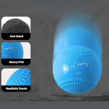 Plyometric Balls for Baseball – Weighted Throwing Set (3.5oz–32oz) with Stitched Seams – 6 Soft-Shell Balls + Carry Bag + Free 6-Week Throwing Program – Arm Care & Velocity Trainer