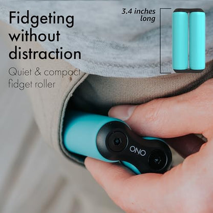 ONO Roller - Handheld Fidget Toy for Adults | Help Relieve Stress, Anxiety, Tension | Promotes Focus, Clarity | Compact, Portable Design (Teal, Full Size - ABS Plastic) - size: Full Size, style: ABS Plastic - Teal