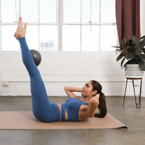 EcoWise 9" Inflatable Pilates Ball, Exercise Balls with Natural Coloring - color: Charcoal