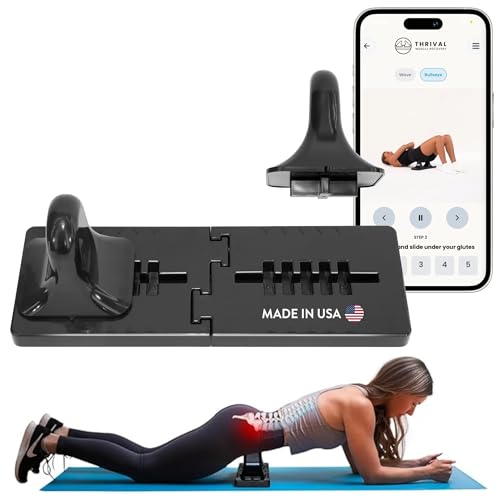Bullseye - Psoas Muscle Release Tool with Thrival App for Hip Flexor, Back, Hamstring, Glute, Iliacus, and Neck Pain - Deep Tissue, Trigger Point, and Myofascial Release - Carbon Black - color: Carbon Black, size: Thrival Bullseye