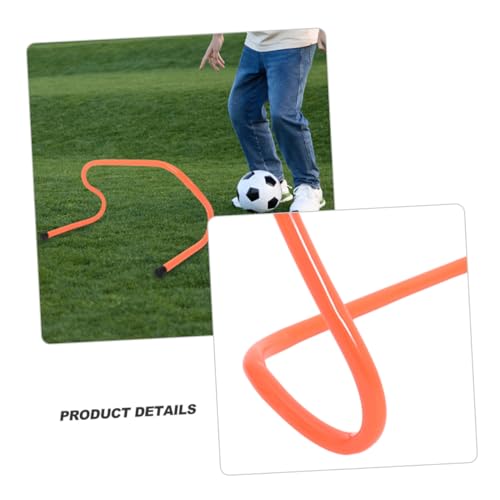 GALPADA 4pcs Speed Hurdles Set 15cm Plastic Agility Track Hurdles for Football Basketball Training Youth Sports Conditioning Equipment