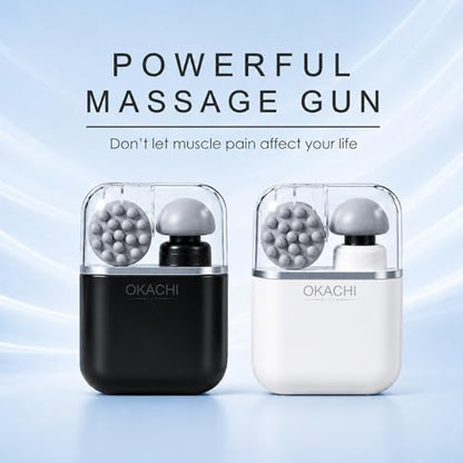 Pocket Mini Massage Gun,Percussion Deep Tissue Muscle Massager,Portable Handheld Massager Design with 3 Massage Heads All-in-one Storage Case,for Home,Gym,Office and Travel