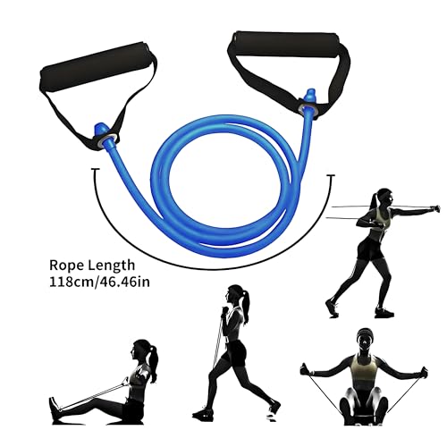 Resistance Bands with Handles, Exercise Bands - Perfect Stretch Rope for Home Workouts, Ideal for Fitness Enthusiasts & Home Gym