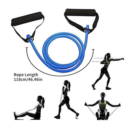 Resistance Bands with Handles, Exercise Bands - Perfect Stretch Rope for Home Workouts, Ideal for Fitness Enthusiasts & Home Gym