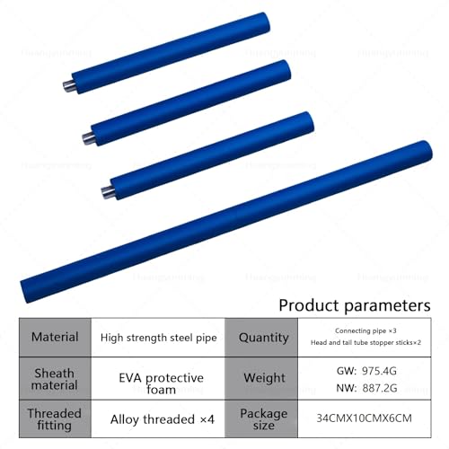 yoga stick is made of sturdy steel that is 5 feet high and an adjustable stretching stick, providing flexibility, agility, and balance. Covered with thick and comfortable foam layer