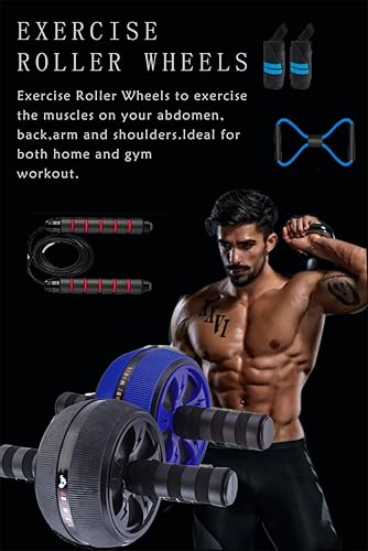 Abdominal Wheel, Ab Roller Wheel Exercise Equipment, Abdominal Exerciser, Beginners and Advanced Abdominal Core Strength Training Core Strength Exercise