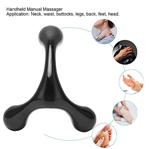 Deep Tissue Massage Tool, Portable 4-Legged Palm Fit Massager for Whole Body Relief from Soreness and Stress, Provides Powerful Lymphatic detoxification and Fat Dispersion