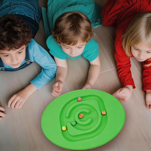 Kids Balance Board Wobble Rocker Balance Board with Mini Balls Load 170lb for Balancing Exercise Equipment Game 18.5 x 14.57 Inch
