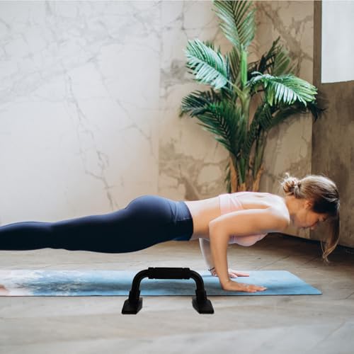 DOITOOL Portable Push-up Bars and Hand Grips Set, Small H-shaped Indoor Push-up Stands for Home Fitness Equipment, Non-slip Strength Training Workout Tool