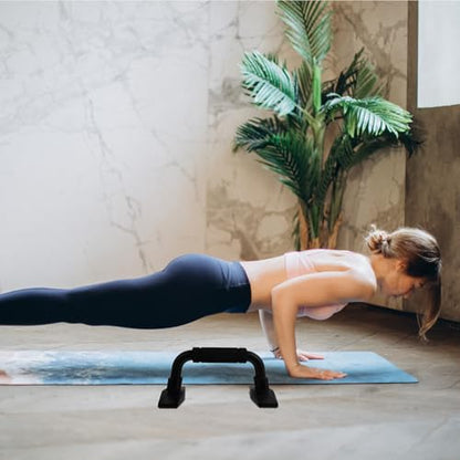 DOITOOL Portable Push-up Bars and Hand Grips Set, Small H-shaped Indoor Push-up Stands for Home Fitness Equipment, Non-slip Strength Training Workout Tool
