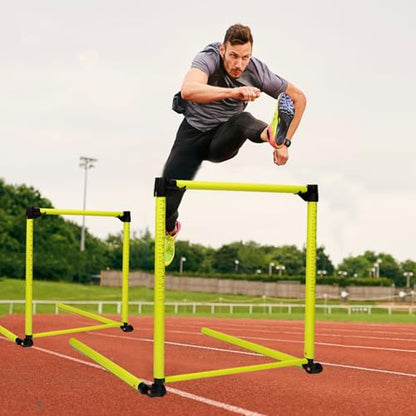 3Pcs Hurdles Training Equipment, Adjustable Height Hurdles Track and Field