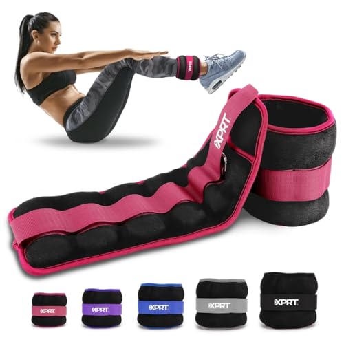 Adjustable Ankle Weights for Women & Men - 2-10 lb Leg Weight Straps for Walking, Running, Home Workout, Strength Training