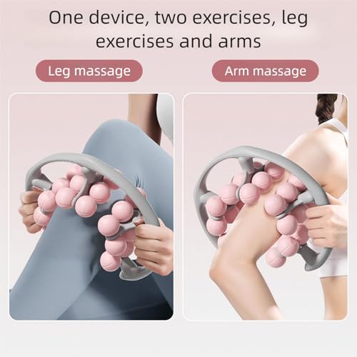 360 Degree Round Massage Roller for Leg Muscle Recovery Not Slip PP Surfaces Design Compact Home Exercise Equipment for Muscle Stiffness Relief Post Workout Leg Recovery Roller
