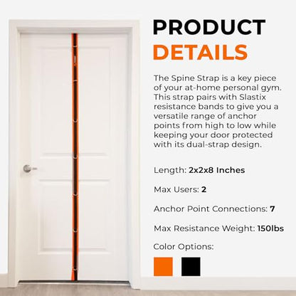 Spine Strap Door Anchor for Slastix Resistance Bands | Provides Multiple Anchor Points for Strength Training and Versatile Home Workouts