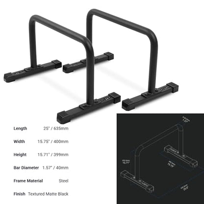REP Fitness Parallette Bars | Push Up Handles for Floor | Calisthenics Equipment | Strength Training Tool | Gymnastics Workout Stand | Home Gym Gear | Heavy Duty Dip Station | Portable Exercise Bar