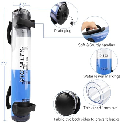 3-in-1 Aqua Training Bundle | 6.5Inch Ball, 8Inch Ball & Aqua Bag | Complete Instability Training System for Home Gym, Full Body Workout & All Fitness Levels
