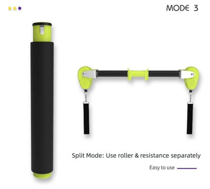 Pilates Bar, Fitness, Balance Strength and Agility Training Equipment, Roller Multifunctional Mini Core Bed Yoga Open Back Training, Waist, Abdomen, Legs, Buttocks and Arms Training Equipment