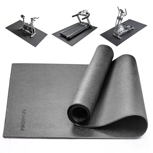 PROIRON Heavy Duty Exercise Equipment Mat, Treadmill Mat - 45"x32", 48"x24", 78"x36" - Floor Protector for Home Gym, Exercise Bike, Weight Bench, Rowing Machine, Cross Trainer - size: 48"x24"